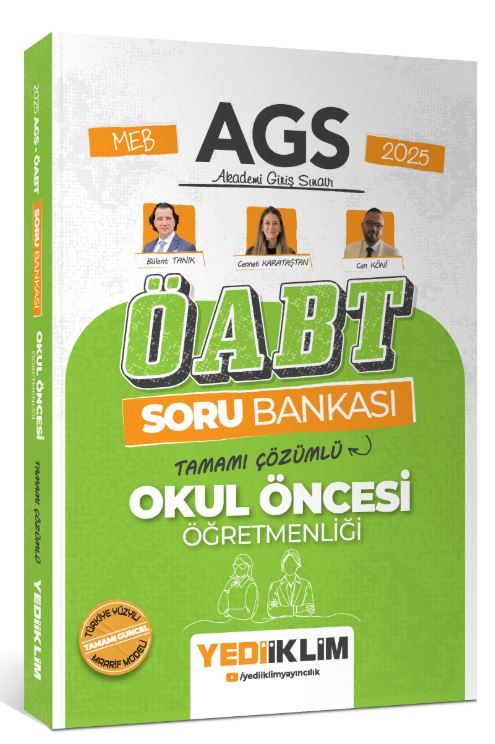2025 MEB AGS ÖABT Okul Öncesi Öğretmenliği Tamamı Çözümlü Soru Bankası