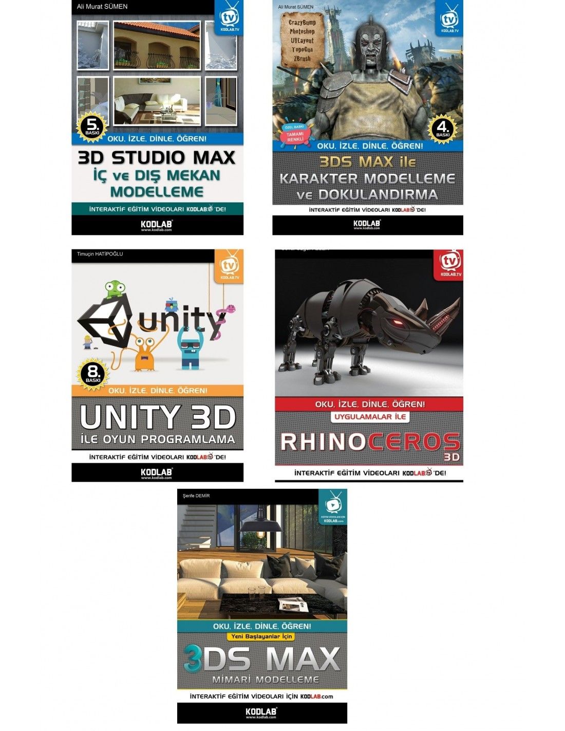 3D Eğitim Seti (5 Kitap Takım)