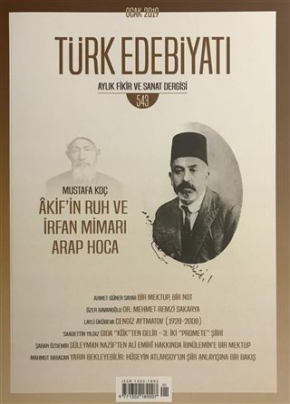 Türk Edebiyatı Dergisi Sayı: 543 Ocak 2019