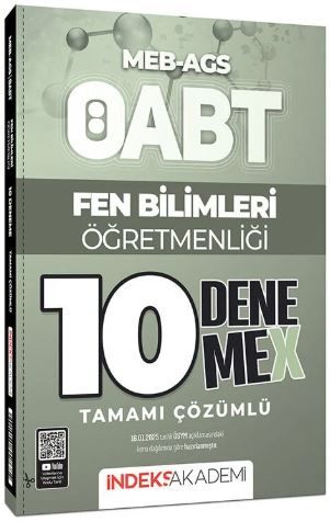 ÖABT MEB - AGS Fen Bilimleri Öğretmenliği 10 DenemeX Çözümlü