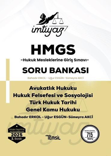 İmtiyaz HMGS Avukatlık Hukuku Hukuk Felsefesi ve Sosyolojisi Türk Hukuk Tarihi Genel Kamu Hukuku Soru Bankası