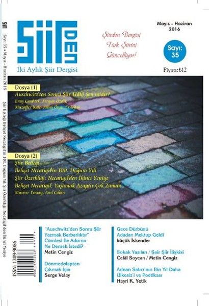 Şiirden İki Aylık Şiir Dergisi Sayı: 35 Mayıs-Haziran 2016