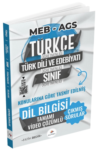 2026 MEB AGS ÖABT Türkçe, Türk Dili ve Edebiyatı, Sınıf Öğretmenliği Konularına Göre Tasnif Edilmiş Dil Bilgisi Tamamı Video Çözümlü Son 13 Yıl Çıkmış Sorular