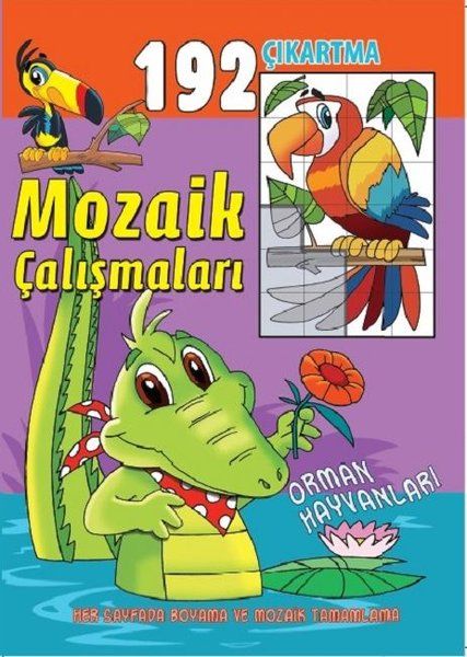 Mozaik Çalışmaları 192 Çıkartma - Orman Hayvanları