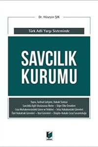 Savcılık Kurumu (Türk Adli Yargı Sisteminde) - Hüseyin Şık kitap kapağı