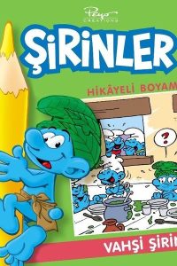 Vahşi Şirin Hikayeli Boyama - Şirinler - Kolektif kitap kapağı